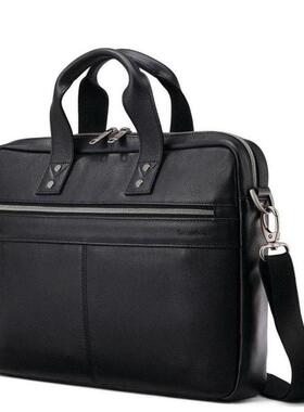 Samsonite/新秀丽男包公文包手提包商务包单肩包牛皮美版126038