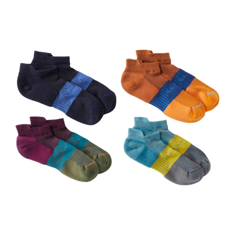L.L. Bean/宾恩男士袜子短装低装低筒四双装夏季正品TA516247