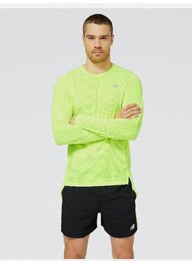 NEW BALANCE NB男士跑步长袖T恤衫速干直邮MT23225短袖2023年