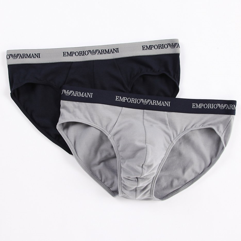 EMPORIO ARMANI/阿玛尼男三角内裤短裤舒适新款2条夏正品1144778