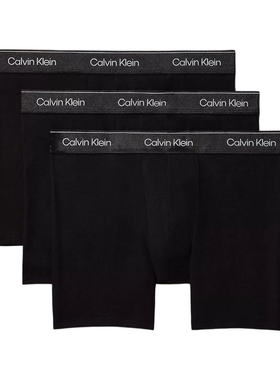 Calvin Klein男士内裤CK内裤3条装平角内裤棉质限量版送男友轻奢