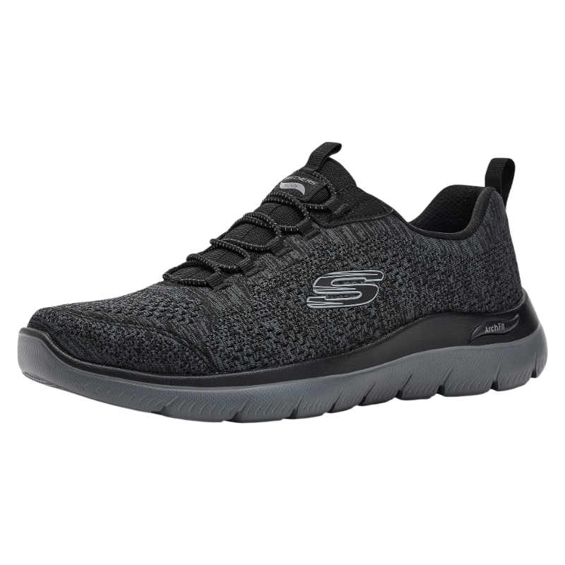 Skechers斯凯奇男鞋一脚蹬休闲运动鞋Arch Fit网眼针织透气春夏季