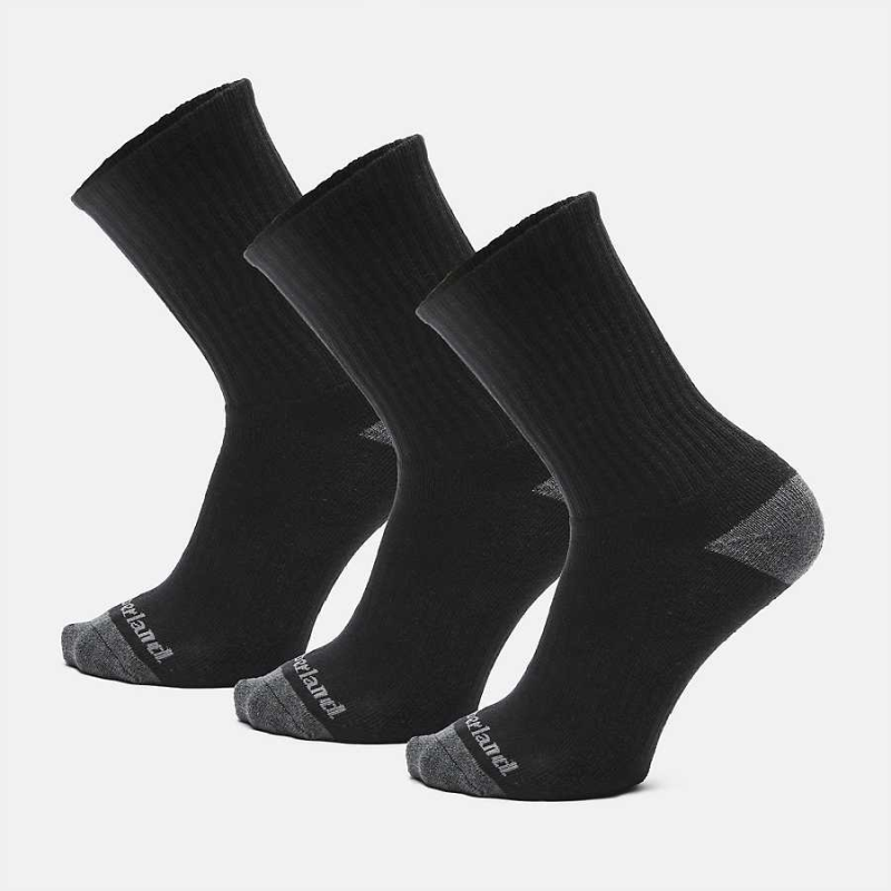 Timberland添柏岚男袜子中帮3件装透气弹力百搭耐穿TB0A1EBH001