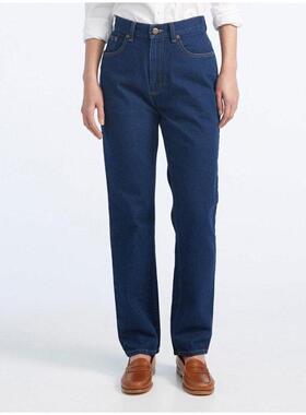 L.L.Bean/宾恩女士牛仔裤长裤系扣纯棉纯色舒适美国直邮TA188131