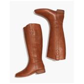 Madewell 美德威尔女靴子骑士靴高筒Winslow平跟皮质正品 J8331