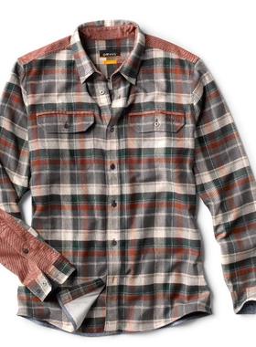 Orvis男士衬衫长袖轻盈柔软保暖透气经典简约春秋正品3EE2男装