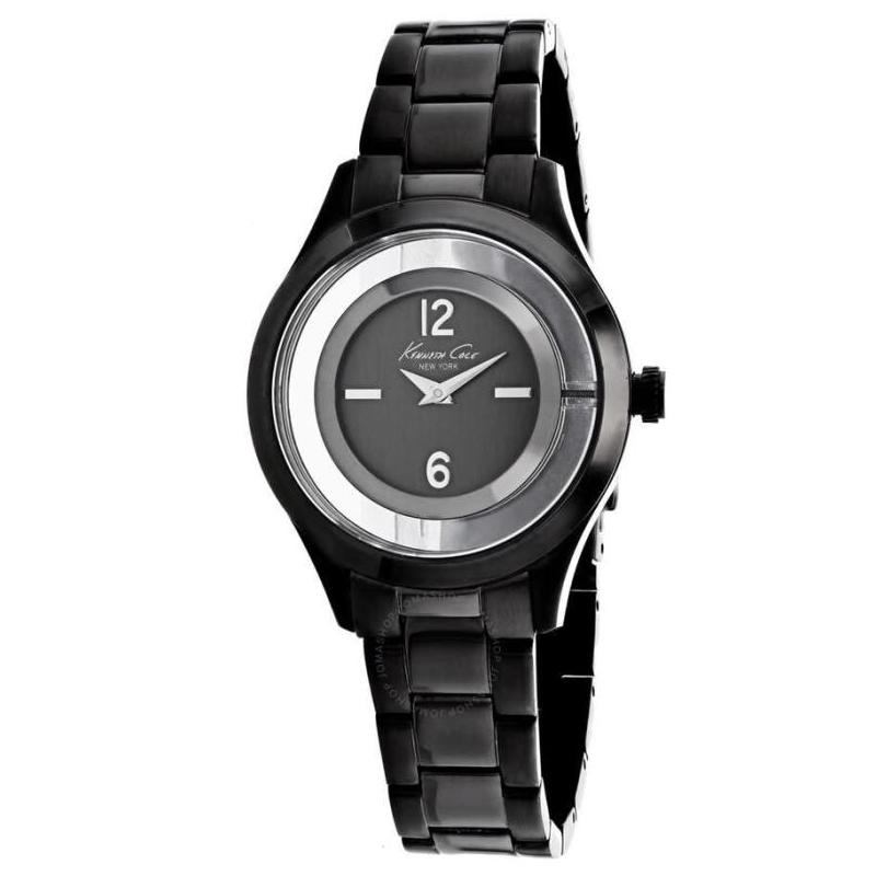 KENNETH COLE REACTION女手表黑色表盘腕表礼物通勤正品10012553