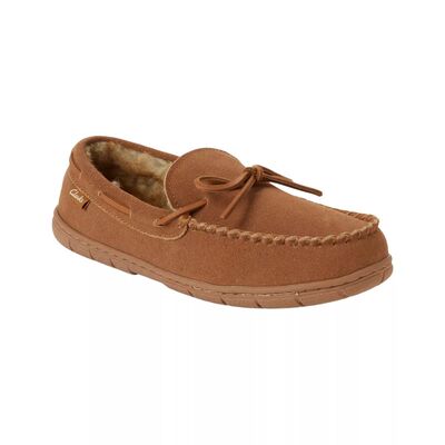 clarks其乐男鞋棉鞋乐福鞋一脚蹬豆豆鞋加厚绒毛翻毛皮休闲鞋冬季