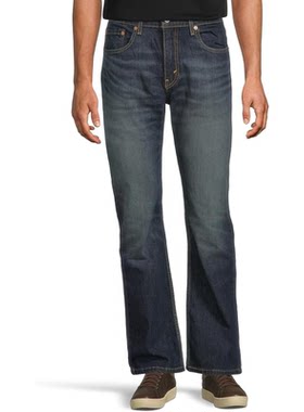 Levi's李维斯牛仔裤男士长裤直筒裤中腰527系列修身版棉质春秋季