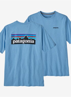 巴塔哥尼亚PATAGONIA男款短袖T恤圆领轻便透气经典图案美版38504