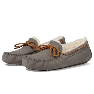 UGG女鞋豆豆鞋羊毛棉鞋一脚蹬驾车鞋绒面革套脚冬防寒时尚7578704