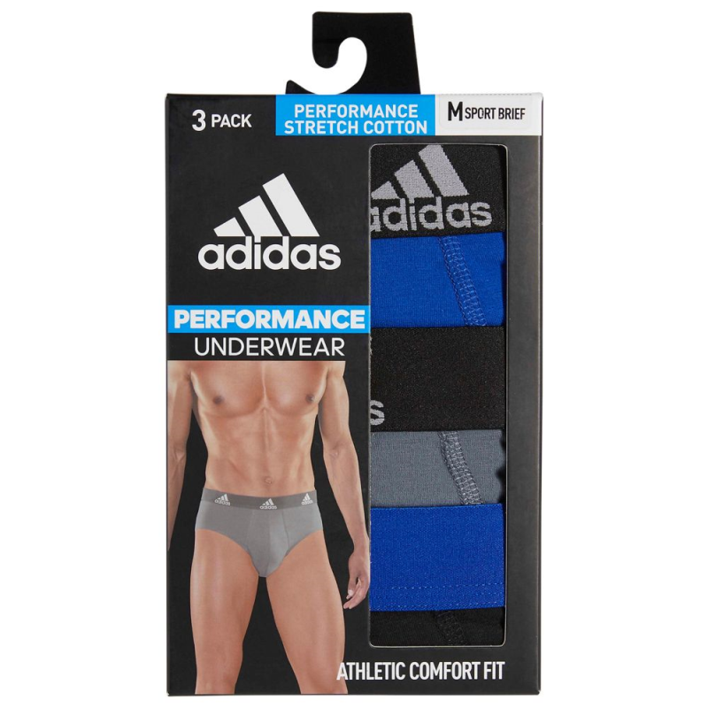 Adidas/阿迪达斯运动内裤弹力舒适亲肤男3条三角内裤正品3522646
