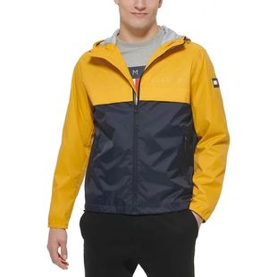 Tommy/汤米男士夹克连帽冲锋衣春季外套男装户外防风防水25年新款