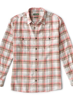 ORVIS男士衬衫方领长袖格子程序员春夏吸湿排汗运动休闲时尚3HXF