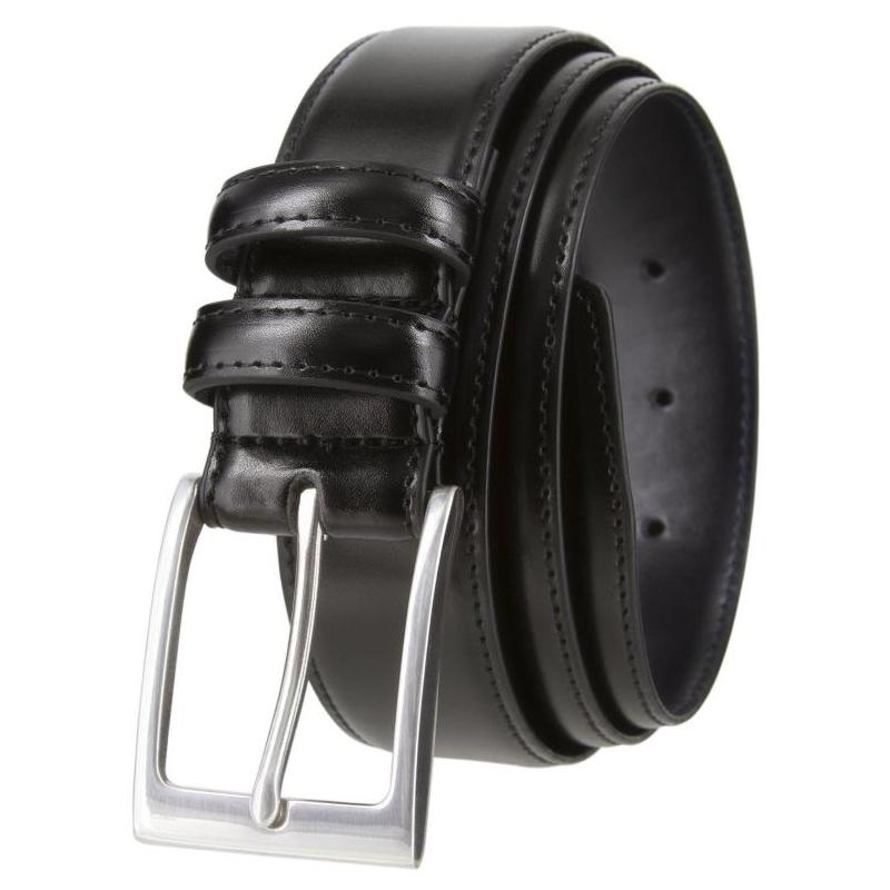 针扣光面正装耐磨真皮皮带