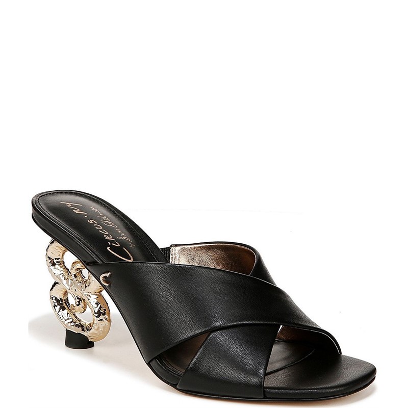 Sam Edelman女鞋粗跟露趾拖鞋高跟粗跟凉拖潮牌简约百搭春夏季