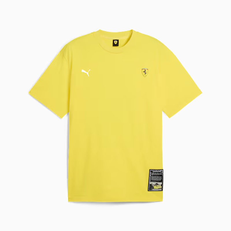 PUMA/彪马男士运动T恤纯棉短袖Ferrari法拉利联名款吸汗青春潮流