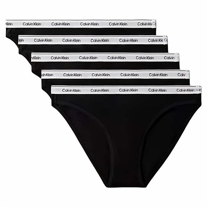 Calvin Klein女士内裤CK内裤5条装性感柔软棉质三角内裤logo腰带