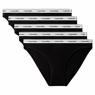 性感柔软棉质三角内裤 Calvin 5条装 CK内裤 logo腰带 Klein女士内裤