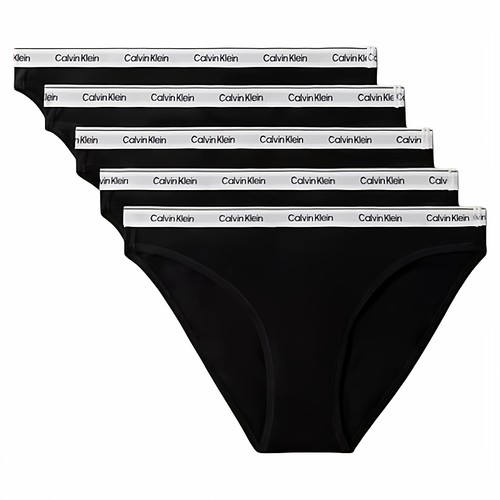 Calvin Klein女士内裤CK内裤5条装性感柔软棉质三角内裤logo腰带