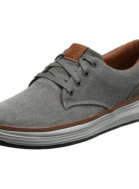 Skechers/斯凯奇男鞋运动鞋休闲鞋春夏系带圆头健步鞋送爸爸65981