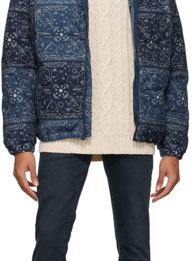 levi‘s李维斯新款男士羽绒服夹克外套冬季保暖轻盈常规蓝色宽松