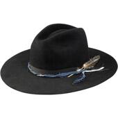 Stetson男式 130703 帽子礼帽宽檐纯色英伦帽百搭休闲舒适正品