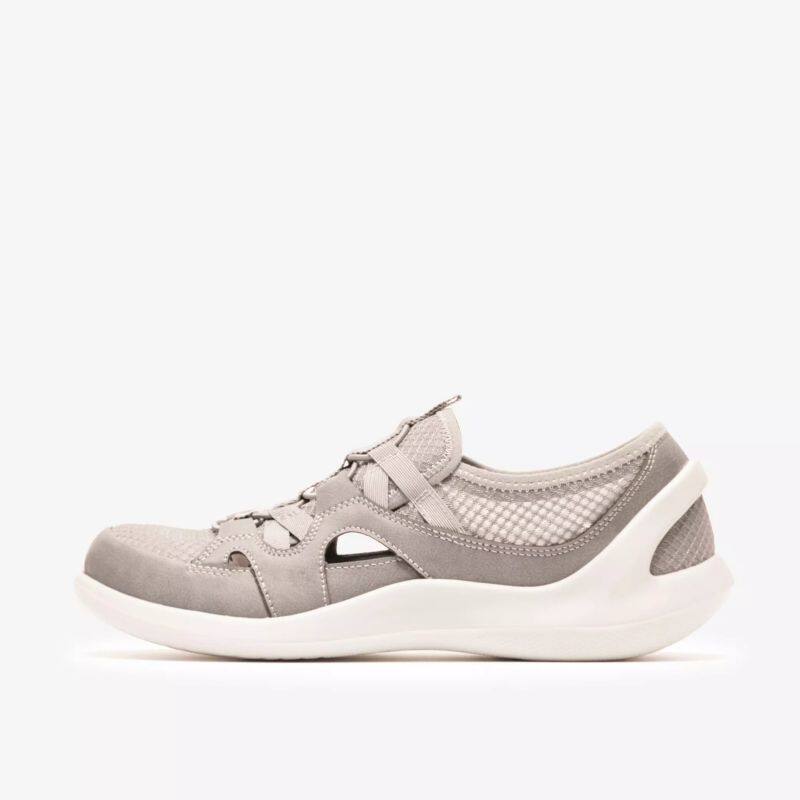clarks/其乐女士单鞋平底夏季凉鞋透气 上班通勤妈妈鞋 弹性鞋带