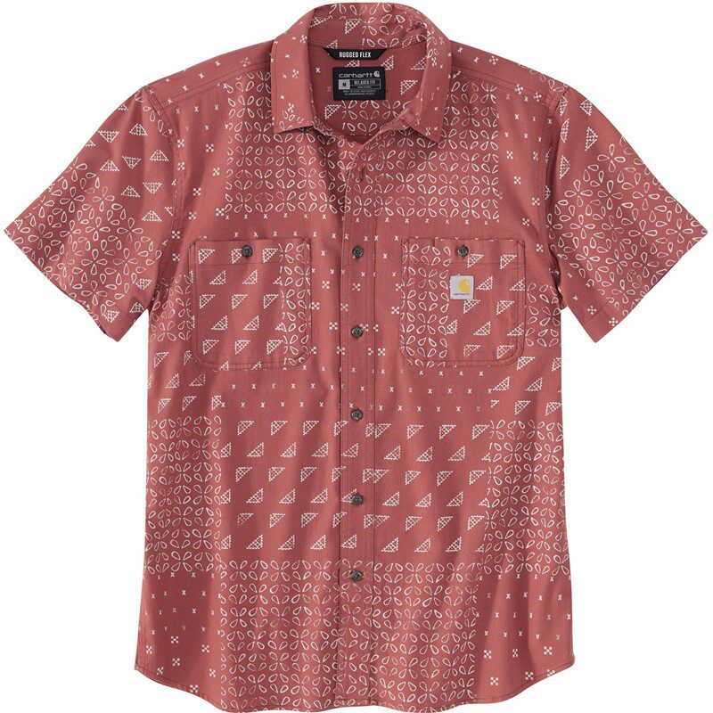 carhartt/卡哈特男短袖衬衫夹克开衫商务休闲户外通勤办公室正品