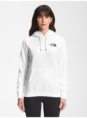 北面The North Face女卫衣春秋冬白色连帽Box休闲潮正品NF0A475Y