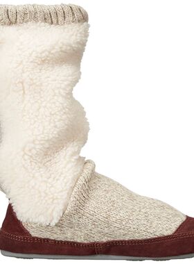 秋冬爆款ACORN女户外休闲毛线鞋高筒靴保暖缓冲室内堆堆靴一脚蹬