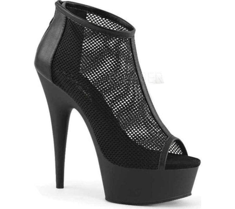 pleaser女鞋凉靴凉鞋细跟鱼嘴超高跟拉链正品763229