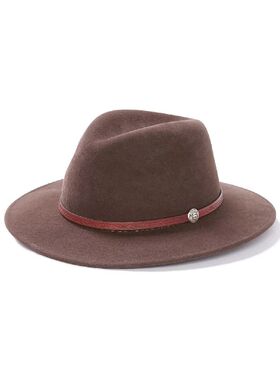 Stetson男帽子礼帽拼色宽檐经典新款舒适百搭羊毛毡软呢帽皮革带