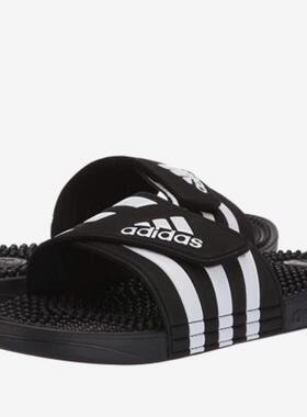 Adidas/阿迪达斯拖鞋男鞋可调节三道杠夏季橡胶底美国直邮267445