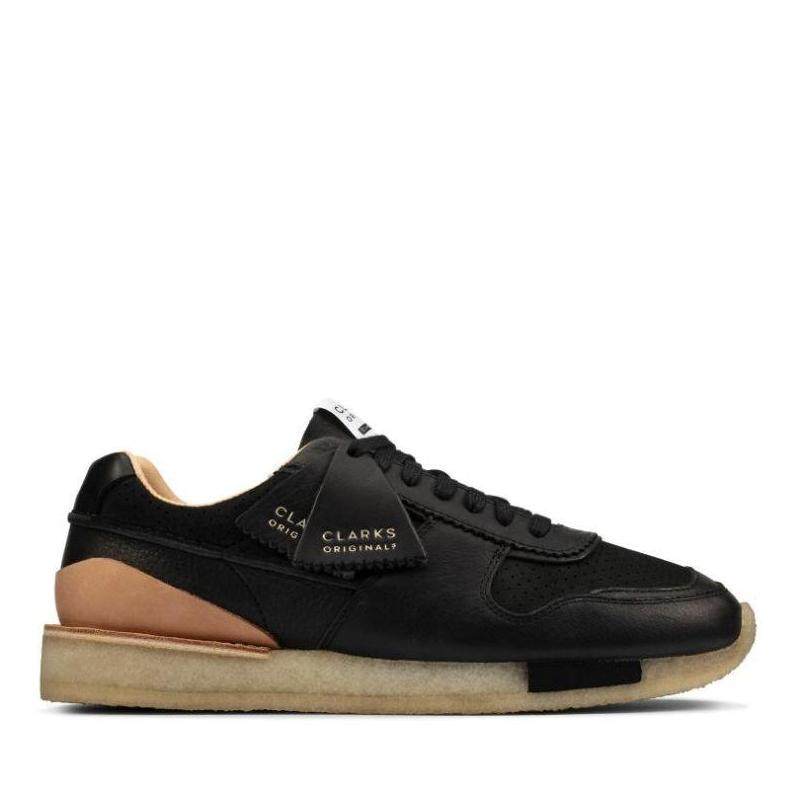 Clarks/其乐男鞋时尚休闲鞋平底拼接系带低帮皮质单鞋26165542