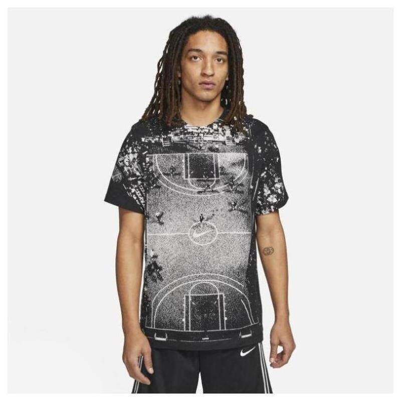 nike/耐克男运动t恤夏季短袖涂鸦印花圆领套头吸汗正品d0821010