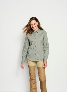 ORVIS女衬衫方领长袖春夏柔软百搭吸湿排汗运动休闲时尚亲肤20GB