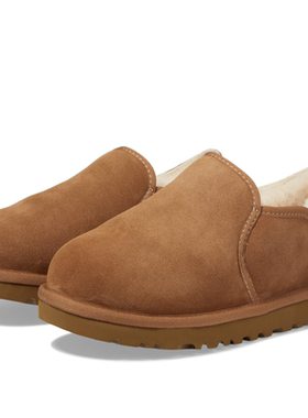 UGG男士雪地靴Kenton棉拖鞋包跟可踩后跟羊皮衬里加绒保暖7654136