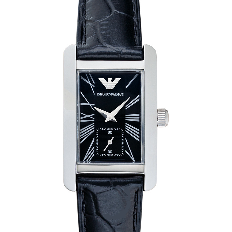 emporio armani/阿玛尼男女手表石英情侣防水方形表盘复古ar0144