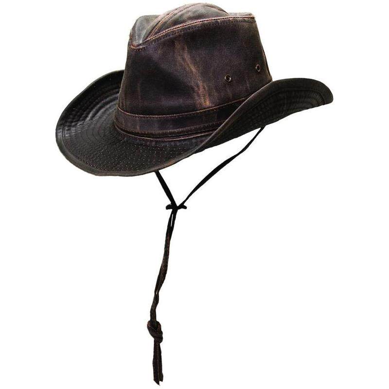 dorfman男户外帽子棉西部牛仔帽宽檐卷边抽绳防风正品ct39-261077