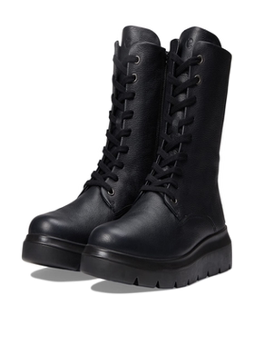 Ecco/爱步女鞋Nouvelle防水高筒蕾丝靴及膝皮靴时尚防水9782664