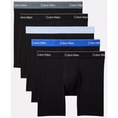 Klein男士 套装 平角内裤 速干透气棉质弹力排汗平角裤 5条装 Calvin