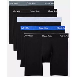 Klein男士 套装 平角内裤 速干透气棉质弹力排汗平角裤 5条装 Calvin