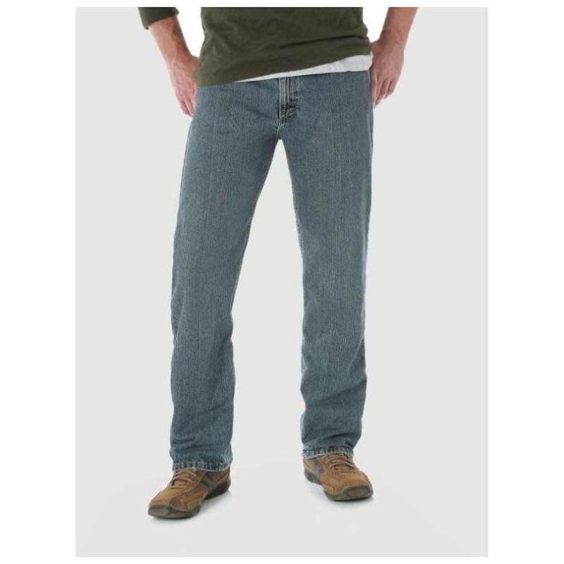 wrangler/威格男士牛仔裤可系腰带直筒长裤舒适经典正品mgw10