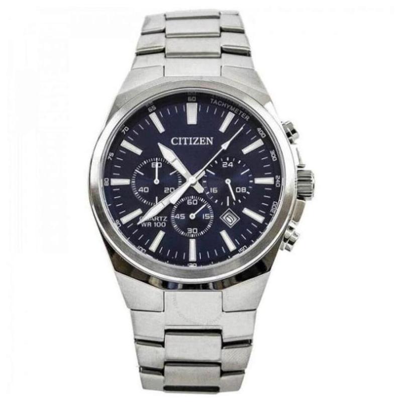 Citizen/西铁城男手表石英计时蓝色表盘腕表礼物正品AN8170-59L