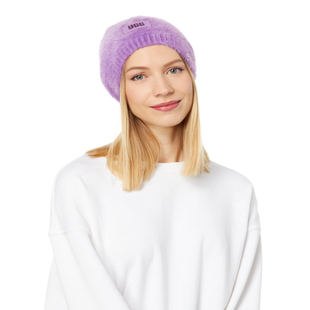 UGG女士帽子针织帽纯色休闲毛线帽秋冬保暖防寒防风毛绒可爱柔软