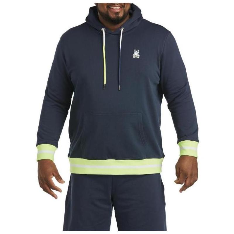 Psycho Bunny男卫衣套头衫连帽纯棉休闲运动春秋舒适正品B6722