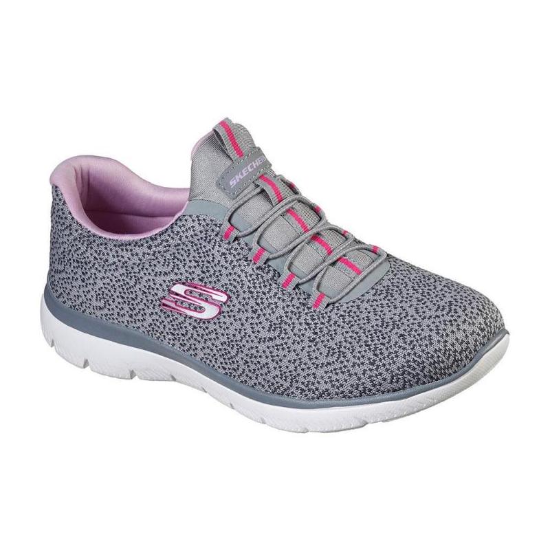 Skechers/斯凯奇女跑步鞋针织网鞋系带低帮运动风正品5007907