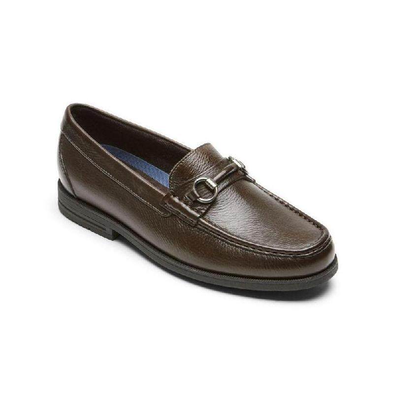 rockport/乐步男款皮鞋牛津鞋轻便舒适一脚蹬真皮正品12865867