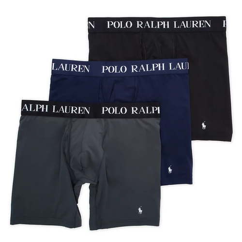 POLO RALPH LAUREN/拉夫劳伦男平角四角内裤舒适3条夏正品3228921